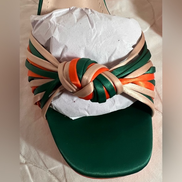 sun gurg Open Toe Sandals Ankle Strap Platform Chunky High Heels Bowknot shoes - Picture 9 of 13